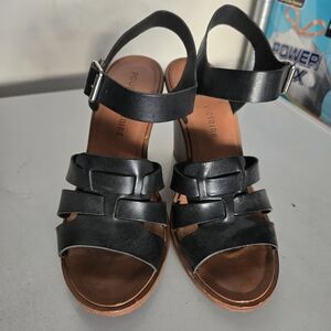 Pour La Victoire wedge ankle strap sandals